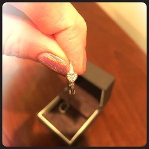 Jared Diamond small hoop earrings